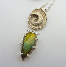 Load image into Gallery viewer, Seafarer Necklace, Ammonite And Labradorite
