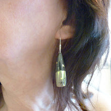 Load image into Gallery viewer, Apache Gold Long Triangle Earrings
