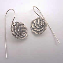 Load image into Gallery viewer, Art Deco Cloud Earrings, Fine Silver