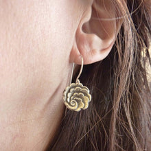 Load image into Gallery viewer, Art Deco Cloud Earrings, Fine Silver