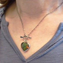Load image into Gallery viewer, Aurora Opal Cupid's Arrow Toggle Pendant
