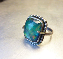 Load image into Gallery viewer, Aurora Opal Beaded Ring, Size 8 1/2