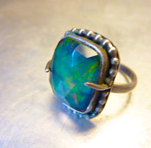 Load image into Gallery viewer, Aurora Opal Beaded Ring, Size 8 1/2