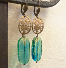 Load image into Gallery viewer, Climbing Vine Earrings, OOAK
