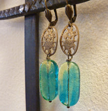 Load image into Gallery viewer, Climbing Vine Earrings, OOAK