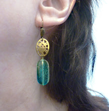 Load image into Gallery viewer, Climbing Vine Earrings, OOAK