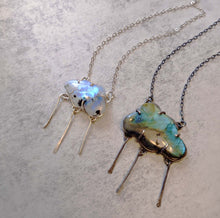 Load image into Gallery viewer, Labradorite Cloud and Raindrops Necklace