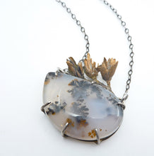 Load image into Gallery viewer, Dendritic Agate Wildflower Pendant