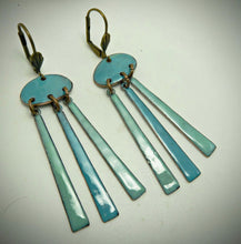 Load image into Gallery viewer, Enamel Fringe Earrings