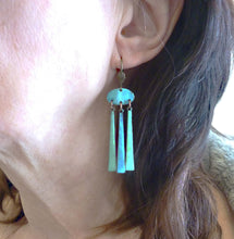 Load image into Gallery viewer, Enamel Fringe Earrings