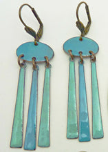 Load image into Gallery viewer, Enamel Fringe Earrings