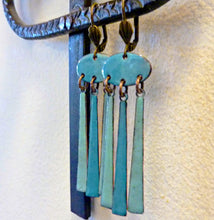 Load image into Gallery viewer, Enamel Fringe Earrings