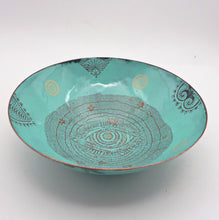 Load image into Gallery viewer, Mystical Eye Bowl, Enamel on Copper