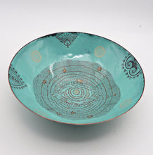 Load image into Gallery viewer, Mystical Eye Bowl, Enamel on Copper
