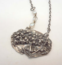 Load image into Gallery viewer, Flower Garden Pendant, Fine Silver
