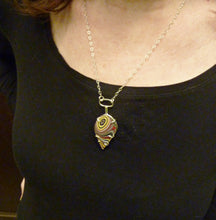 Load image into Gallery viewer, Freeform Fordite Pendant, Detroit Agate, Motor City Gemstone