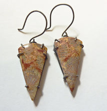 Load image into Gallery viewer, Fossil Coral Brushstroke Earrings