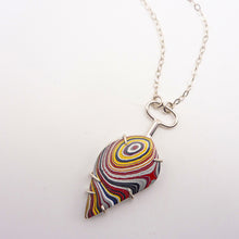 Load image into Gallery viewer, Freeform Fordite Pendant, Detroit Agate, Motor City Gemstone