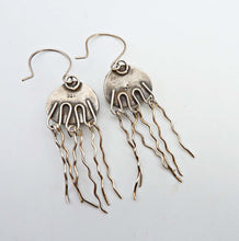 Load image into Gallery viewer, Golden Sapphire Jellyfish Earrings