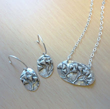 Load image into Gallery viewer, Flowering Sage Pendant, Precious Metal Clay, Fine Silver