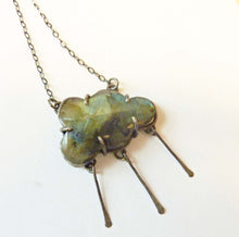 Load image into Gallery viewer, Labradorite Cloud and Raindrops Necklace