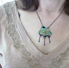 Load image into Gallery viewer, Labradorite Cloud and Raindrops Necklace