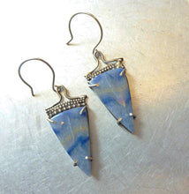 Load image into Gallery viewer, Lazulite Earrings, Beaded Edge