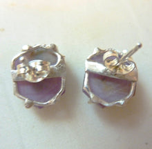 Load image into Gallery viewer, Mauve Sapphire Stud Earrings