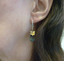 Load image into Gallery viewer, 3-D Enamel Owl Earrings