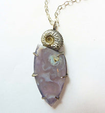 Load image into Gallery viewer, Purple Passion Ammonite Necklace