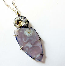 Load image into Gallery viewer, Purple Passion Ammonite Necklace