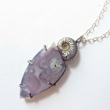 Load image into Gallery viewer, Purple Passion Ammonite Necklace