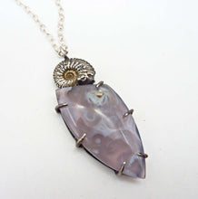 Load image into Gallery viewer, Purple Passion Ammonite Necklace