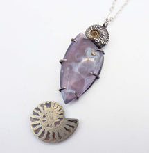Load image into Gallery viewer, Purple Passion Ammonite Necklace