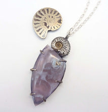 Load image into Gallery viewer, Purple Passion Ammonite Necklace