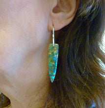 Load image into Gallery viewer, Turquoise Spear Earrings
