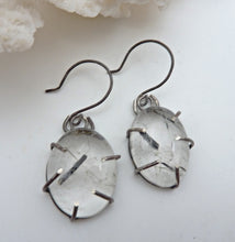 Load image into Gallery viewer, Tourmalated Quartz Earrings, OOAK