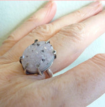 Load image into Gallery viewer, Brazilian Agate Druzy Ring
