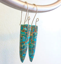Load image into Gallery viewer, Turquoise Spear Earrings