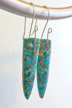 Load image into Gallery viewer, Turquoise Copper Earrings
