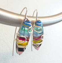 Load image into Gallery viewer, Surfite Rainbow Earrings, One-of-a-Kind