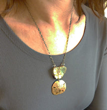Load image into Gallery viewer, Abalone Shell and Bronze Sand Dollar Necklace, Mariner's Necklace
