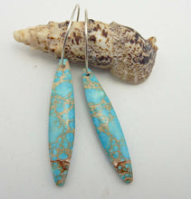 Load image into Gallery viewer, Sea Sediment Jasper Hoop Earrings