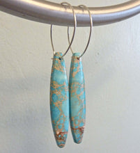 Load image into Gallery viewer, Sea Sediment Jasper Hoop Earrings