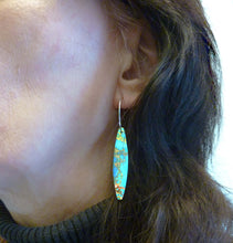 Load image into Gallery viewer, Sea Sediment Jasper Hoop Earrings