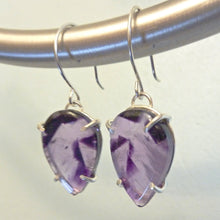 Load image into Gallery viewer, Trapiche Amethyst Star Earrings