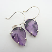 Load image into Gallery viewer, Trapiche Amethyst Star Earrings