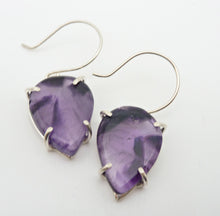 Load image into Gallery viewer, Trapiche Amethyst Star Earrings