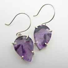 Load image into Gallery viewer, Trapiche Amethyst Star Earrings