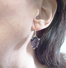 Load image into Gallery viewer, Trapiche Amethyst Star Earrings